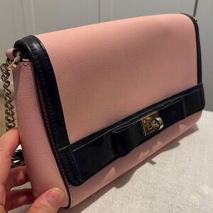 Elegant Pink and Black Kate Spade Crossbody
